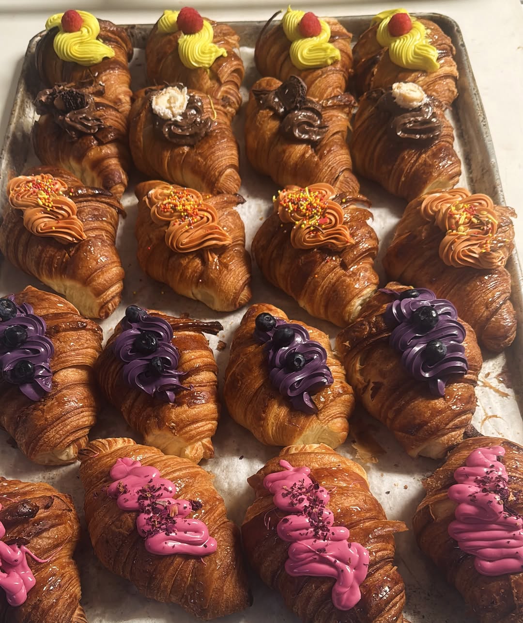 Fresh croissants